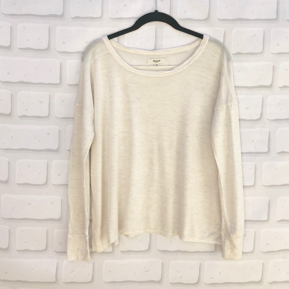 Madewell Long Sleeve Cream Tee